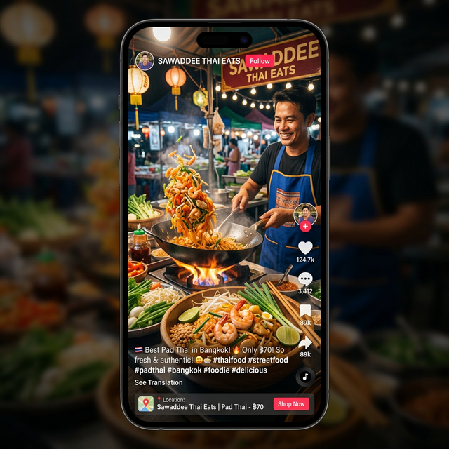 อาหาร TikTok Shop